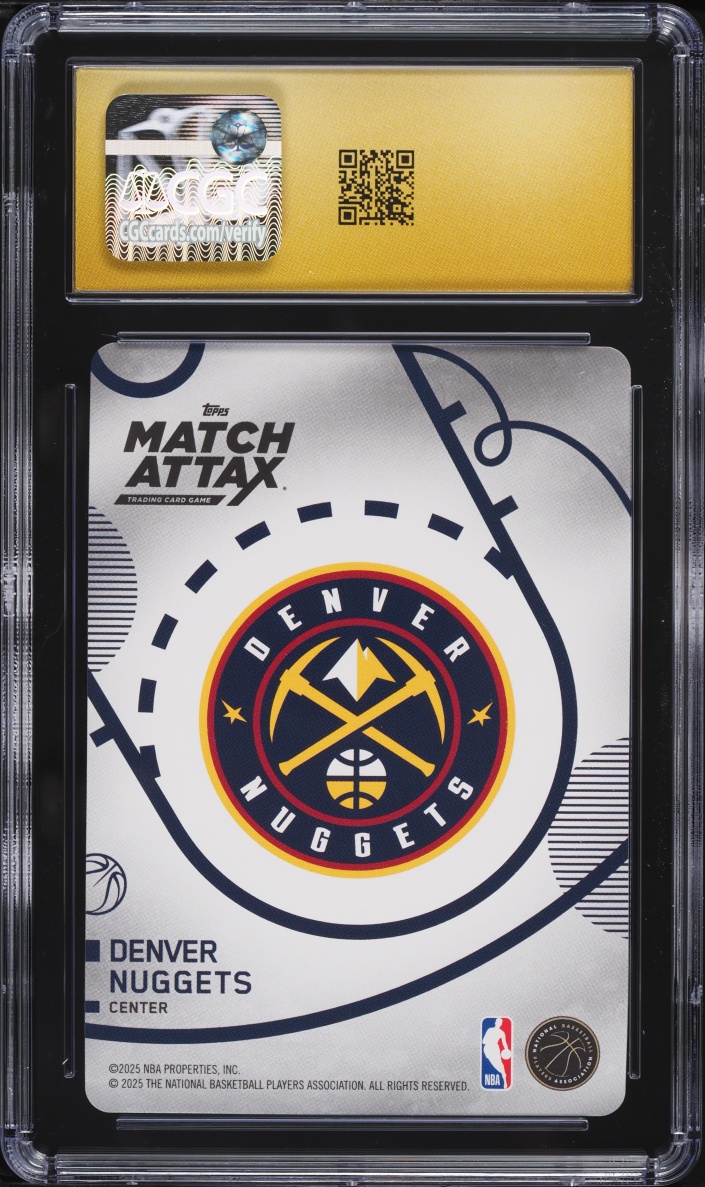 2025 Topps Match Attax 100 Club Nikola Jokic #100C-NJ CGC 10 PRISTINE