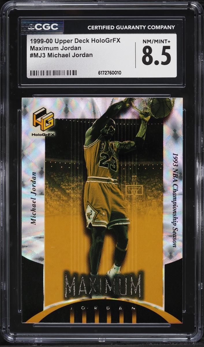 1999 Upper Deck Hologrfx Maximum Michael Jordan #MJ3 CGC 8.5 NM-MT+