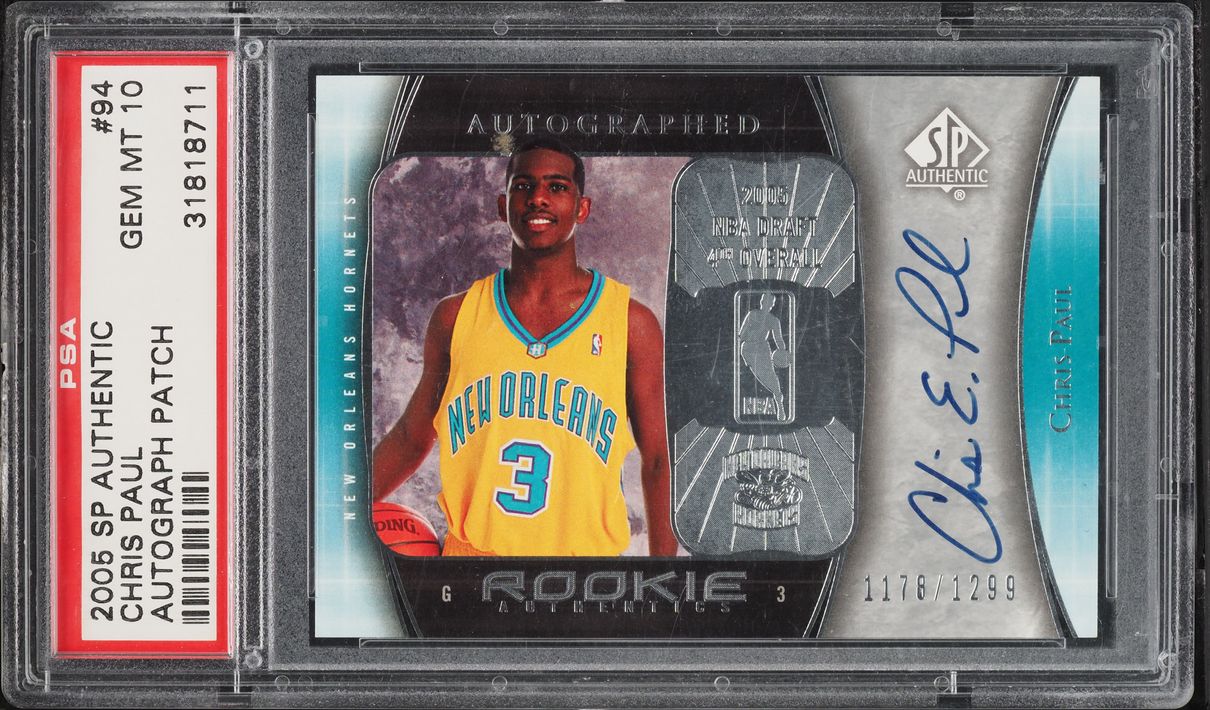 2005 SP Authentic Chris Paul ROOKIE AUTO /1299 #94 PSA 10 GEM MINT
