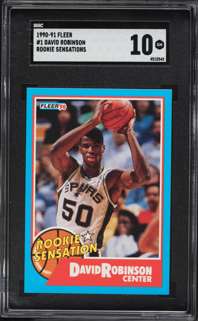 1990 Fleer Sensations David Robinson ROOKIE #1 SGC 10 GEM MINT