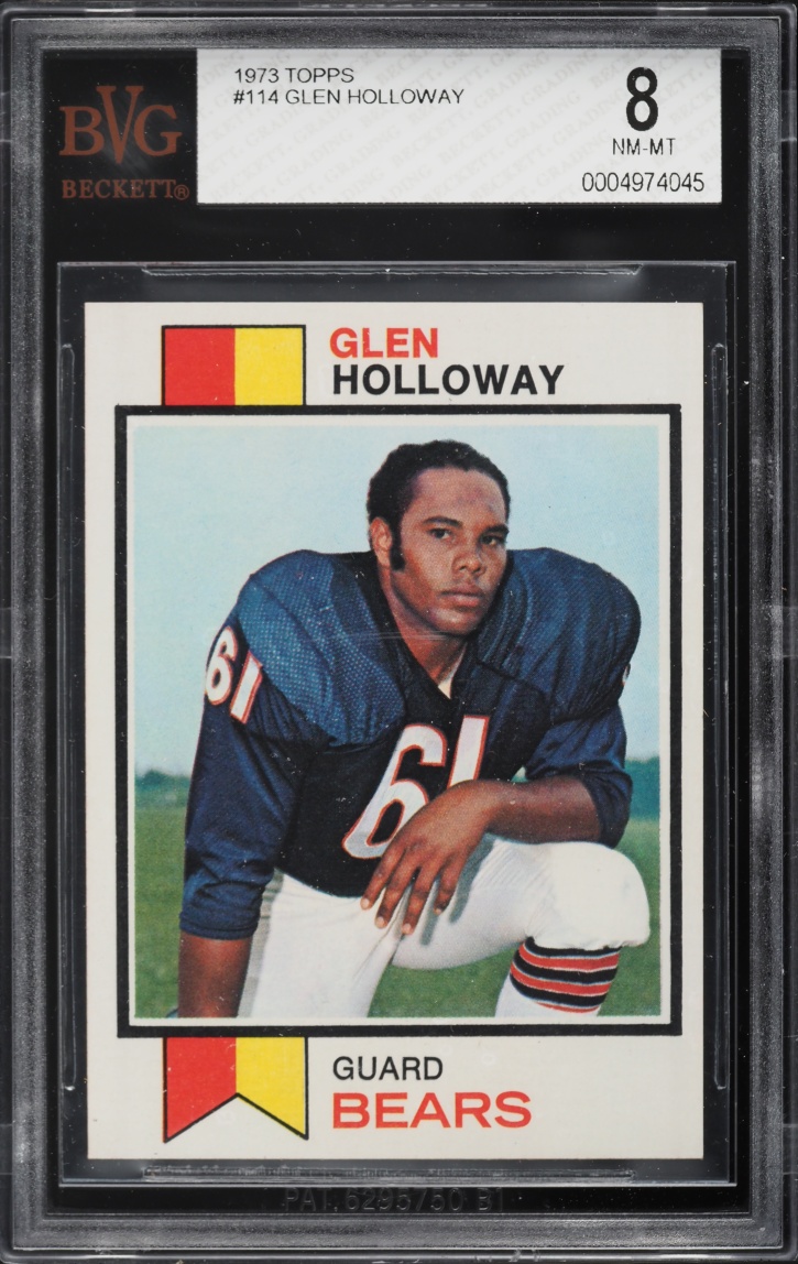 1973 Topps Football Glen Holloway #114 BVG 8 NM-MT