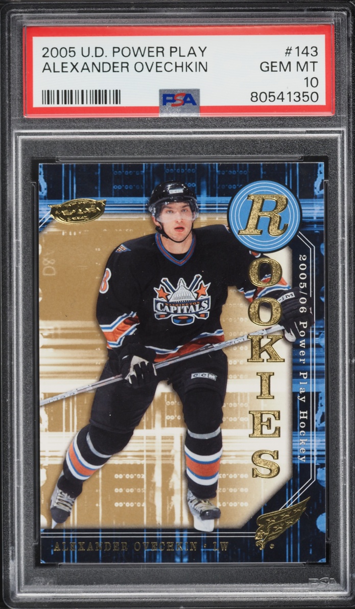 2005 Upper Deck Power Play Alexander Ovechkin ROOKIE #143 PSA 10 GEM MINT