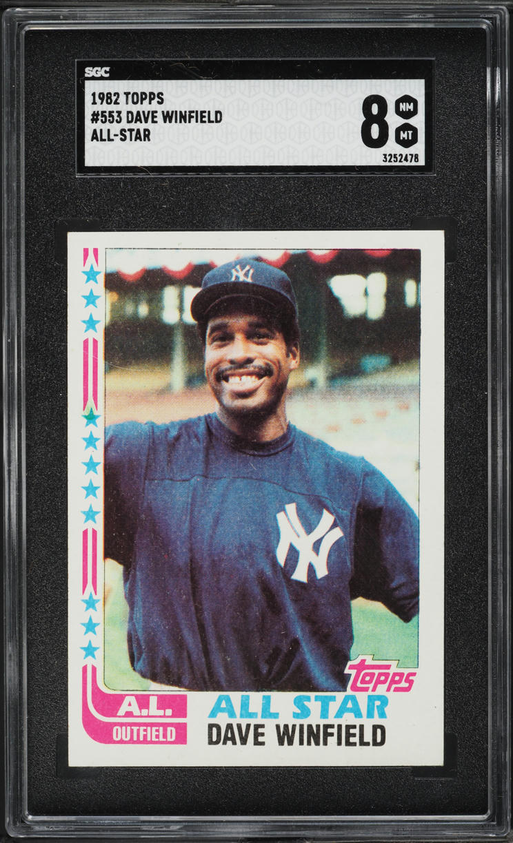1982 Topps Dave Winfield ALL-STAR #553 SGC 8 NM-MT
