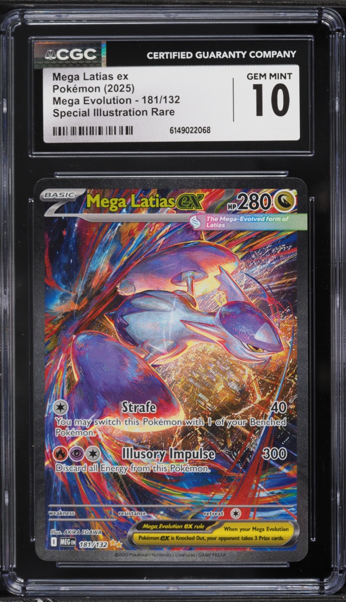 2025 Pokemon Mega Evolution SIR Mega Latias EX #181 CGC 10 GEM MINT