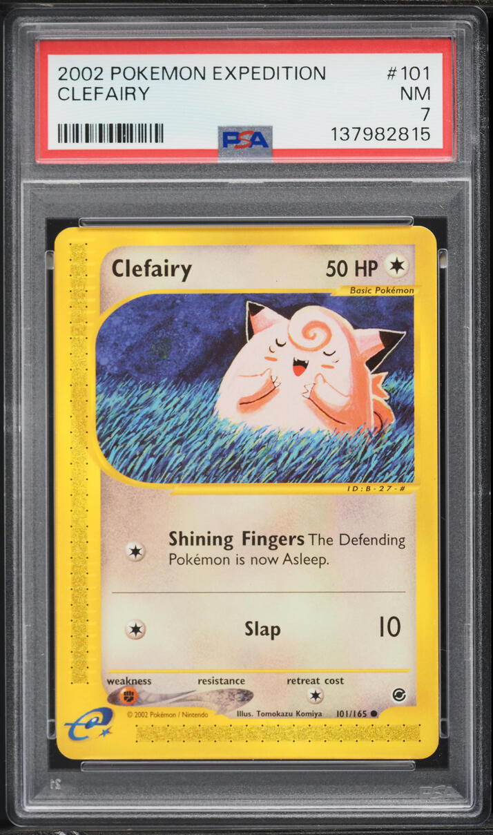 2002 Pokemon Expedition Clefairy #101 PSA 7 NRMT