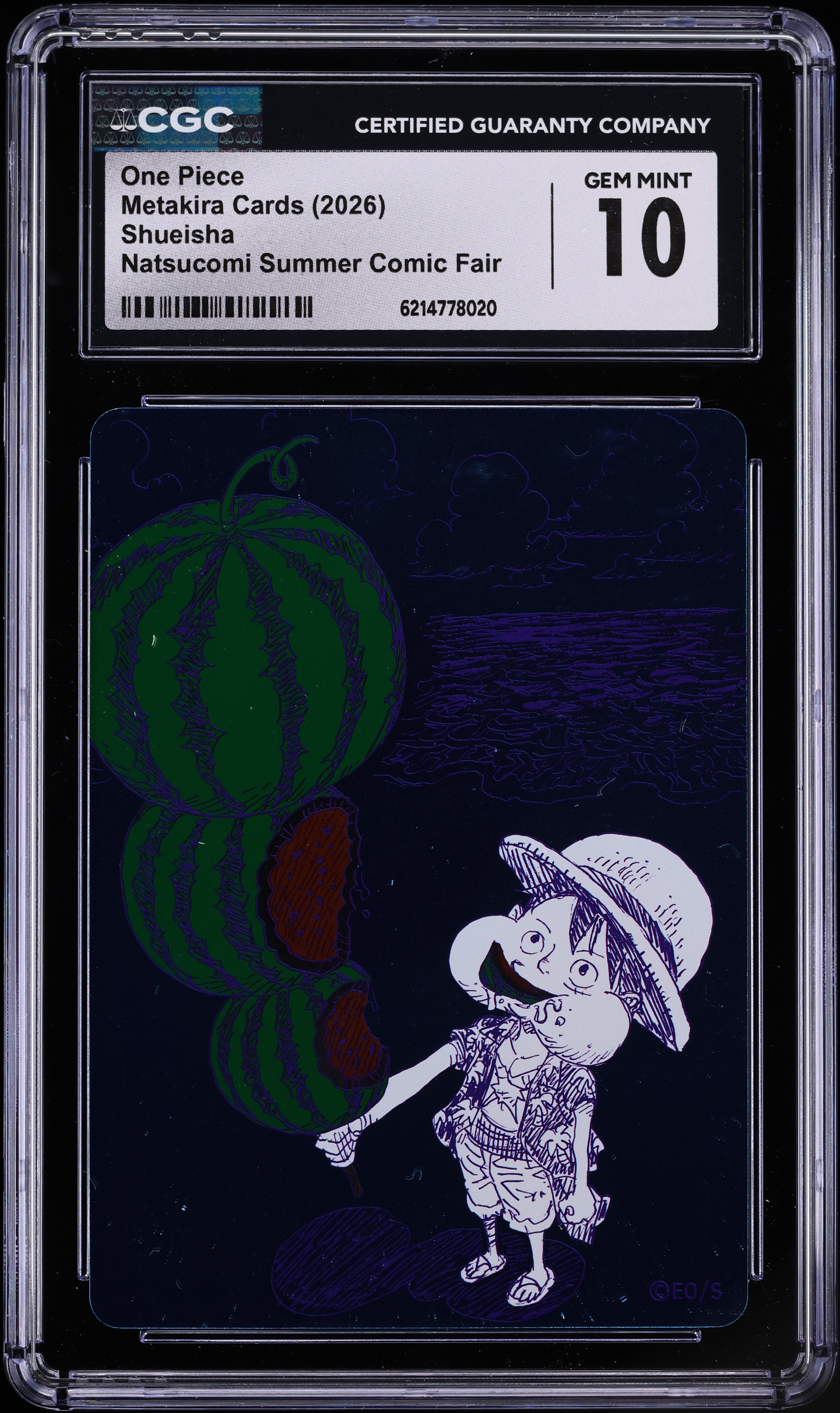 2026 Shueisha Metakira Cards Natsucomi Summer Comic Fair One Piece CGC 10 GEM MINT