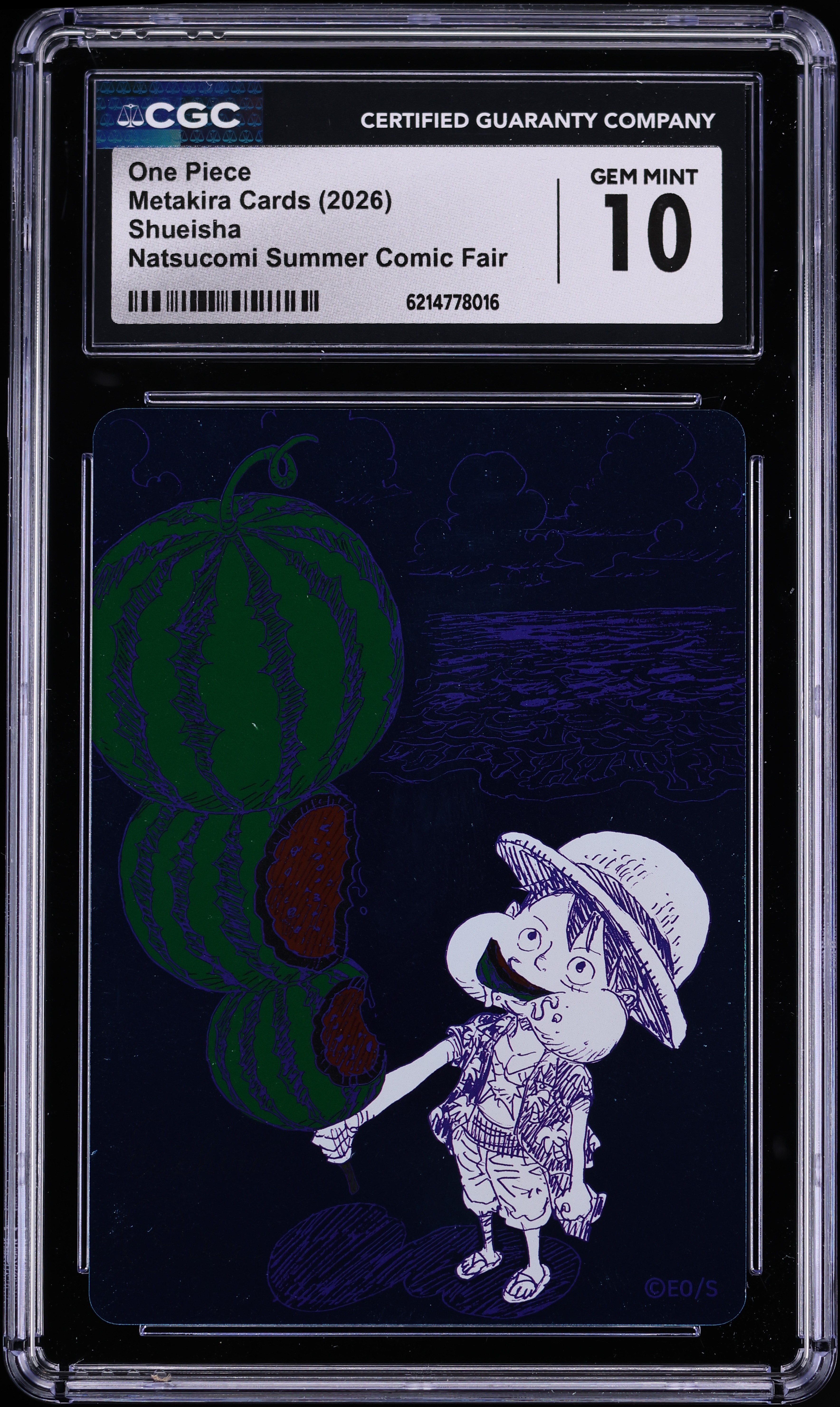 2026 Shueisha Metakira Cards Natsucomi Summer Comic Fair One Piece CGC 10 GEM MINT
