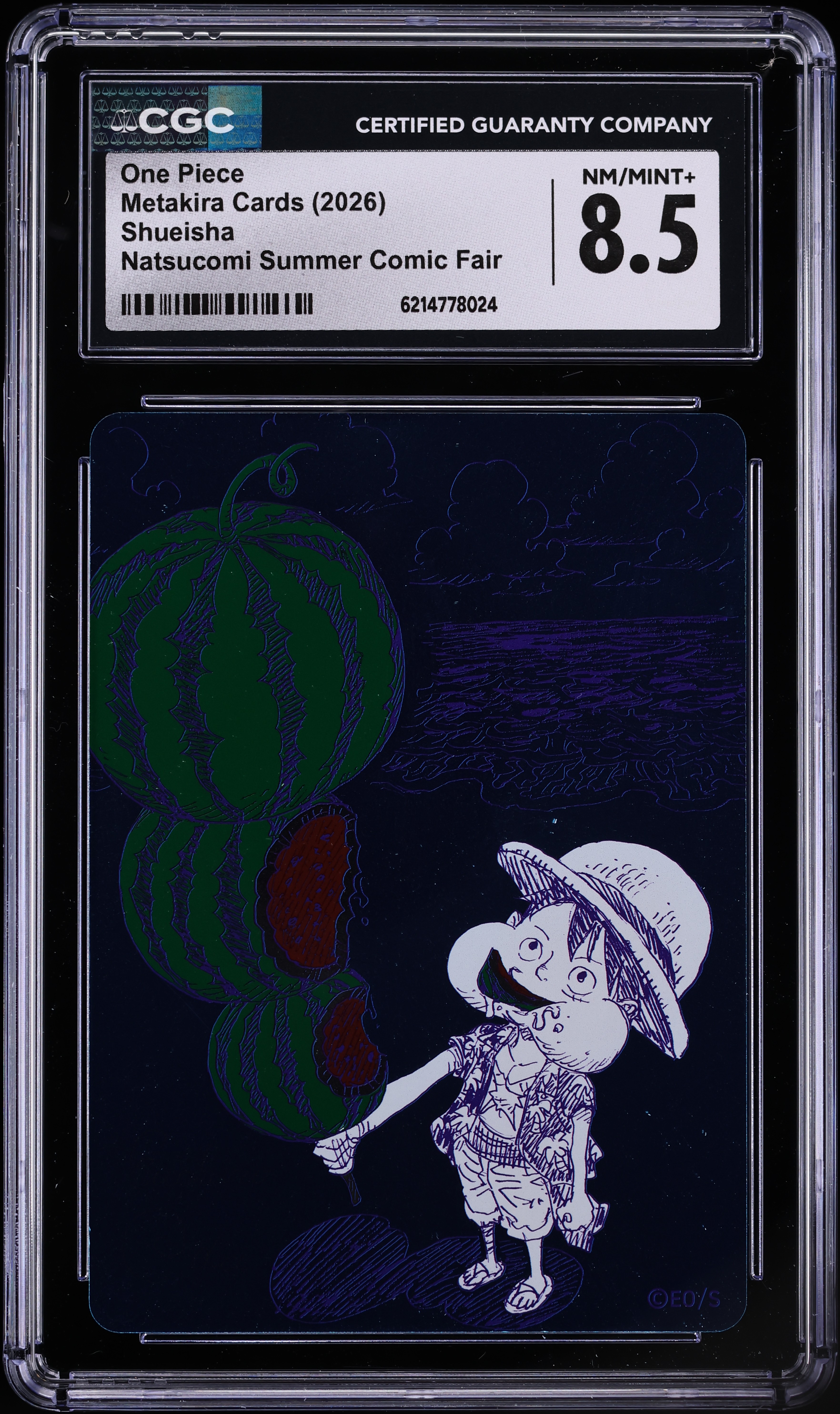 2026 Shueisha Metakira Cards Natsucomi Summer Comic Fair One Piece CGC 8.5 NM-MT+