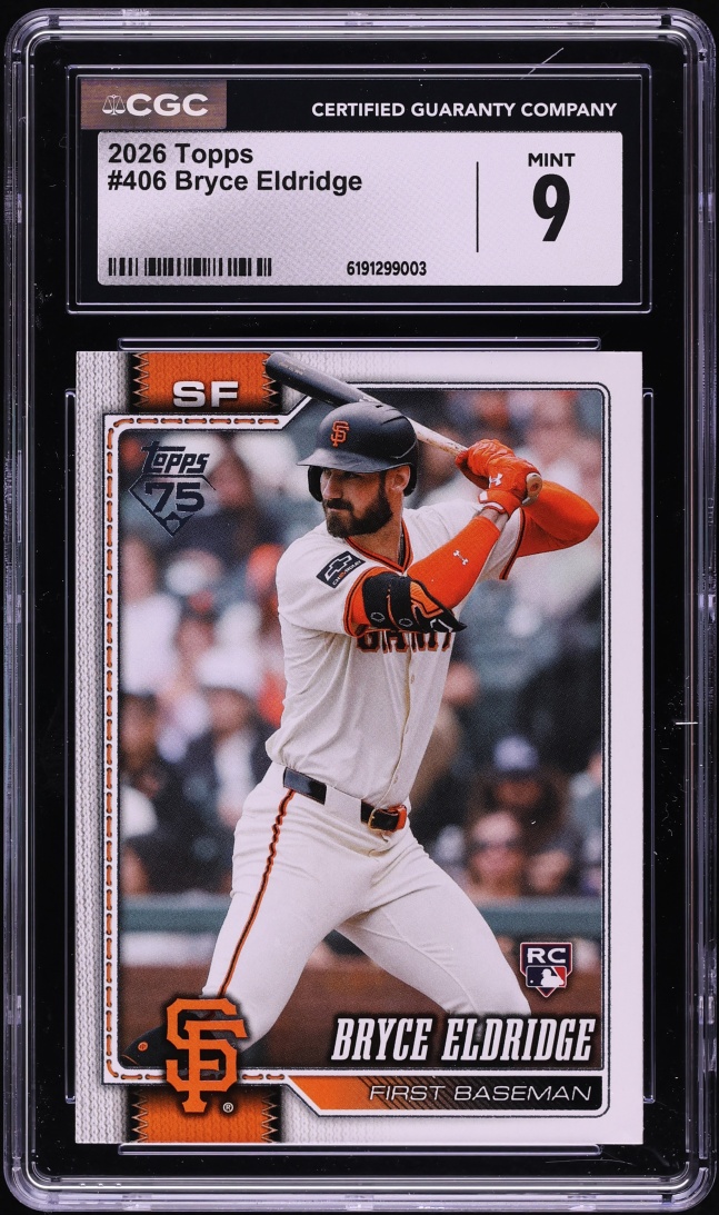 2026 Topps Bryce Eldridge ROOKIE #406 CGC 9 MINT