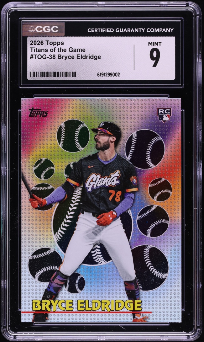 2026 Topps Titans Of The Game Bryce Eldridge ROOKIE #TOG-38 CGC 9 MINT