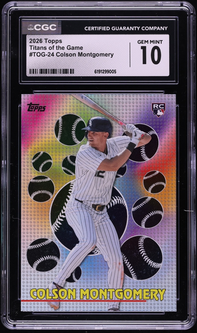 2026 Topps Titans Of The Game Colson Montgomery ROOKIE #TOG-24 CGC 10 GEM MINT