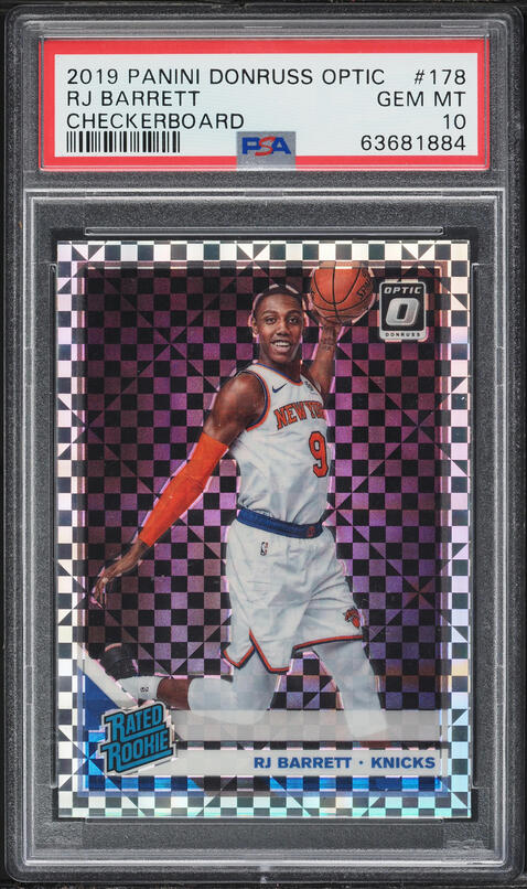2019 Panini Mosaic Blue RJ Barrett ROOKIE /99 #229 BGS 9.5 GEM