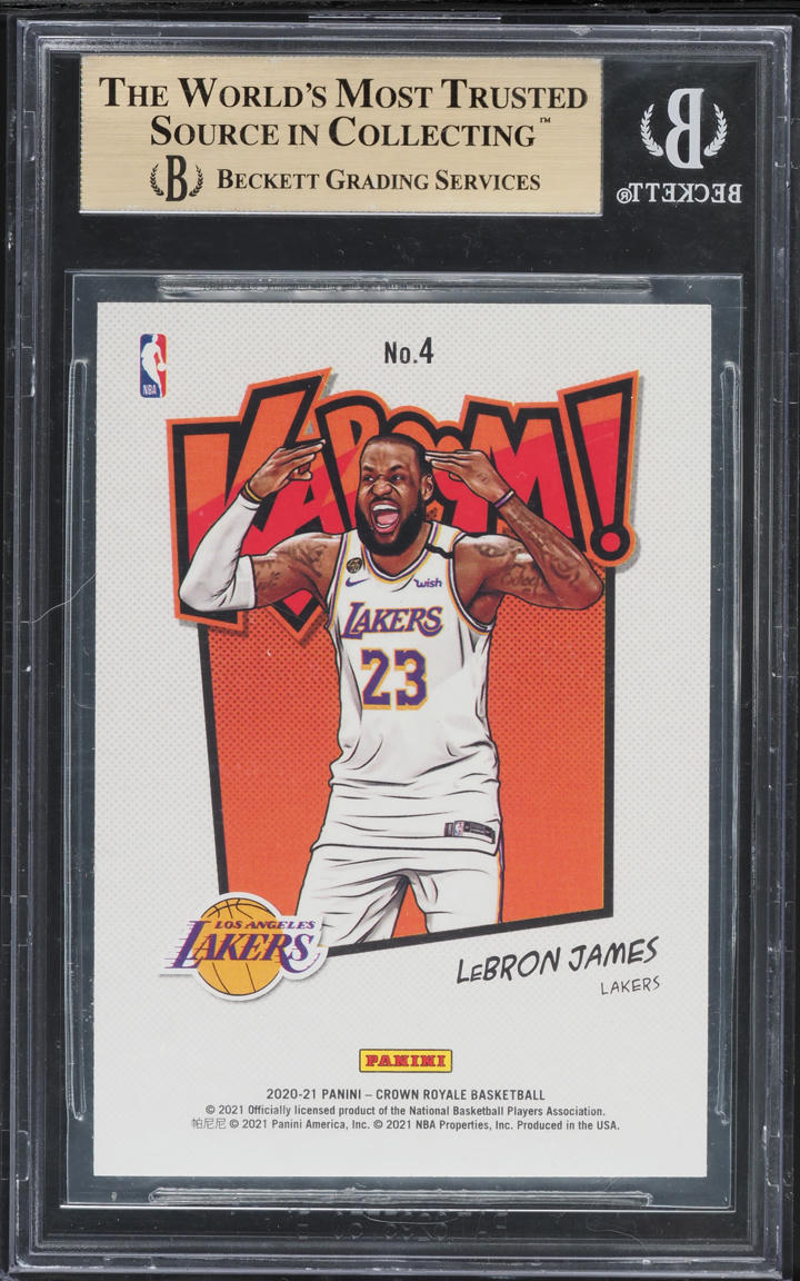2020 Crown Royale Kaboom! LeBron James #4 BGS 9.5 GEM MINT