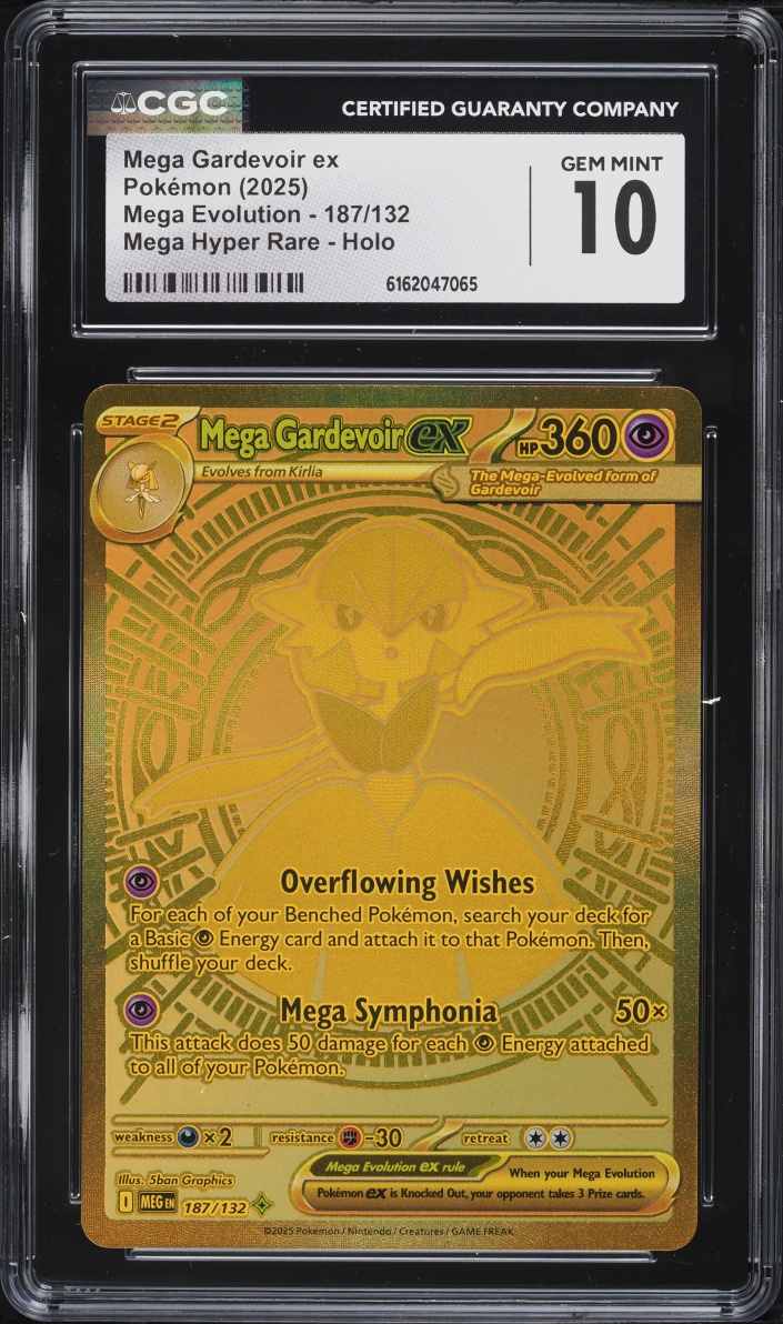 2025 Pokemon Mega Evolution MHR Mega Gardevoir Ex #187 CGC 10 GEM MINT