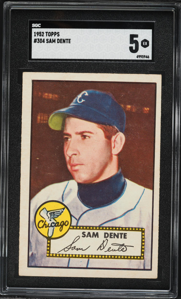 1952 Topps Sam Dente #304 SGC 5 EX