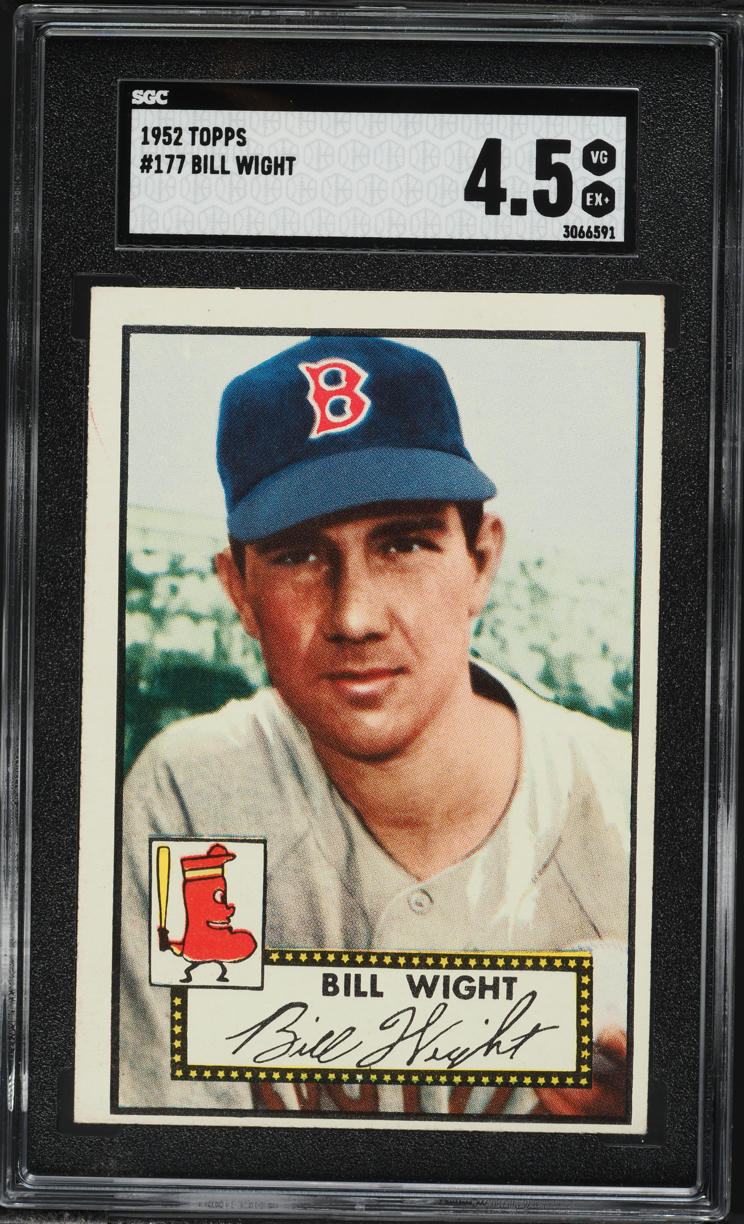 1952 Topps Bill Wight #177 SGC 4.5 VGEX+