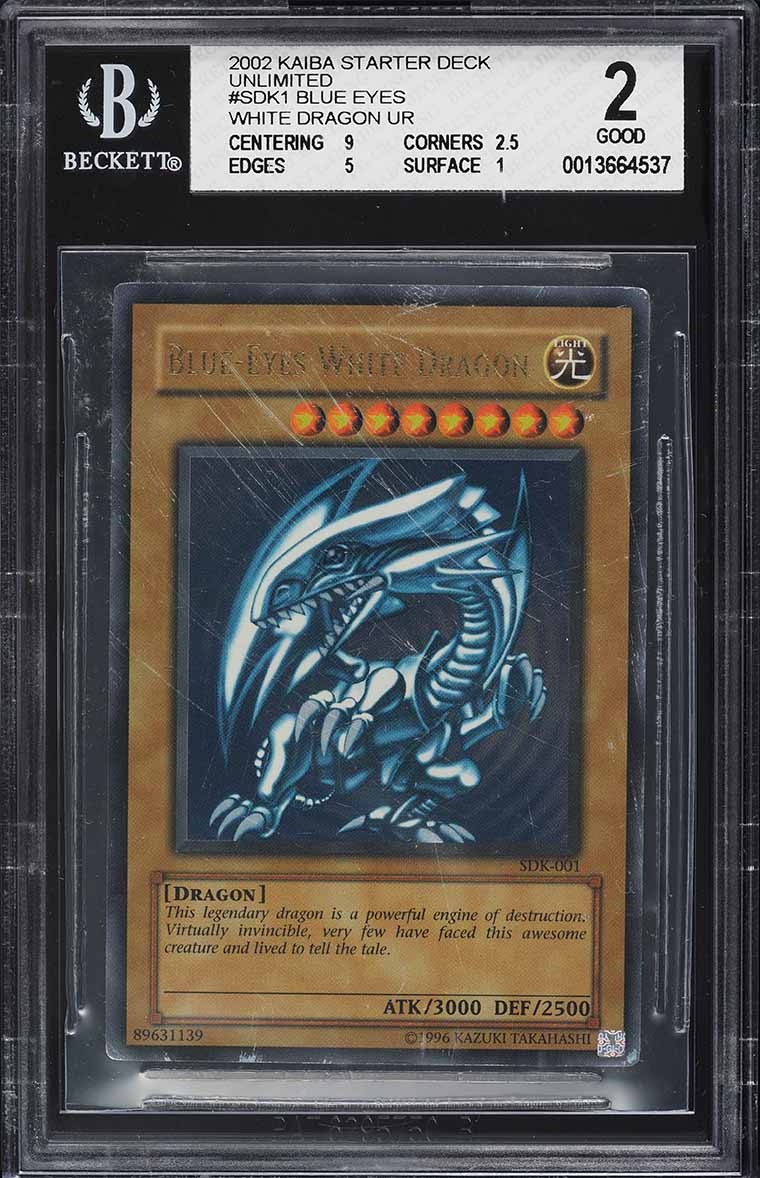 2002 Yu-Gi-Oh! Starter Deck Kaiba Blue-Eyes White Dragon #SDK-001