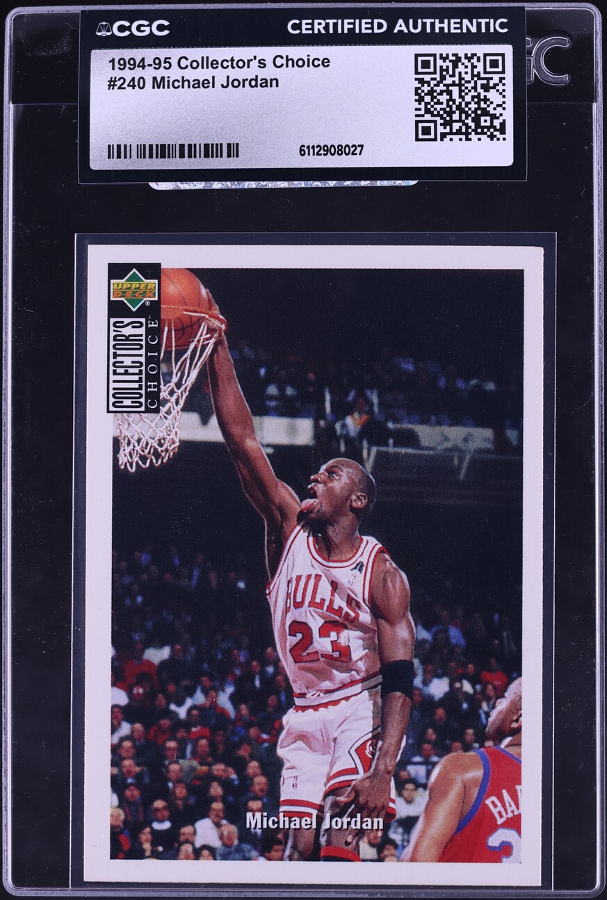 1994 Collector's Choice Basketball Michael Jordan #240 CGC AUTH