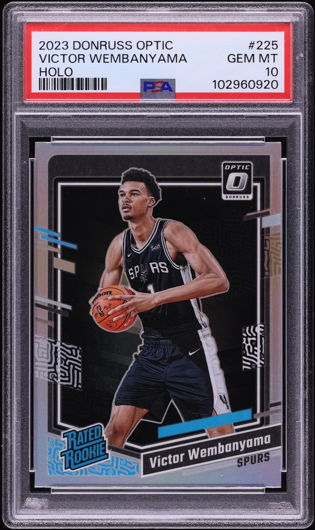 2023 Donruss Optic Holo Victor Wembanyama ROOKIE #225 PSA 10 GEM MINT