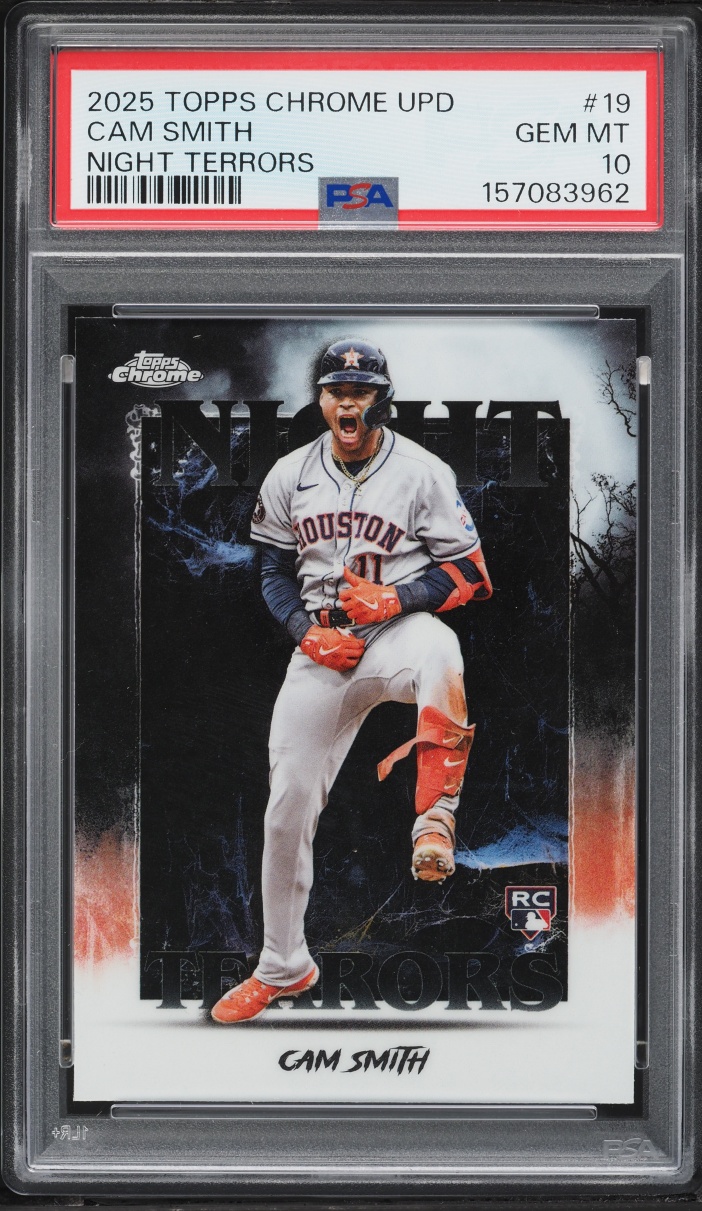 2025 Topps Chrome Update Night Terrors Cam Smith ROOKIE #19 PSA 10 GEM MINT