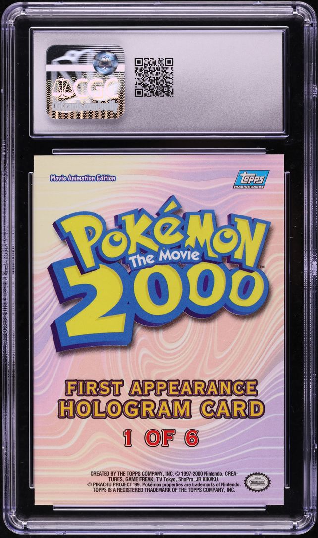 2000 Topps Pokemon The Movie 2000 Hologram First Appearance Lugia