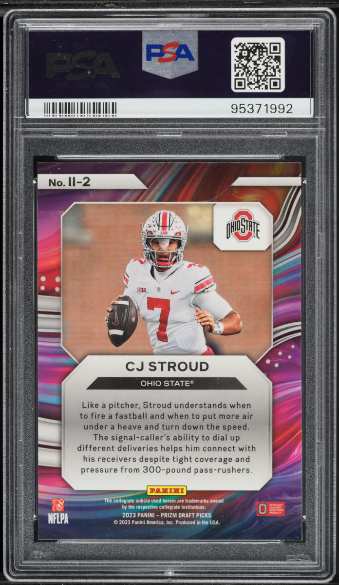2023 Panini Prizm Draft Picks Instant Impact C.J. Stroud ROOKIE #II-2 PSA 10 GEM MINT