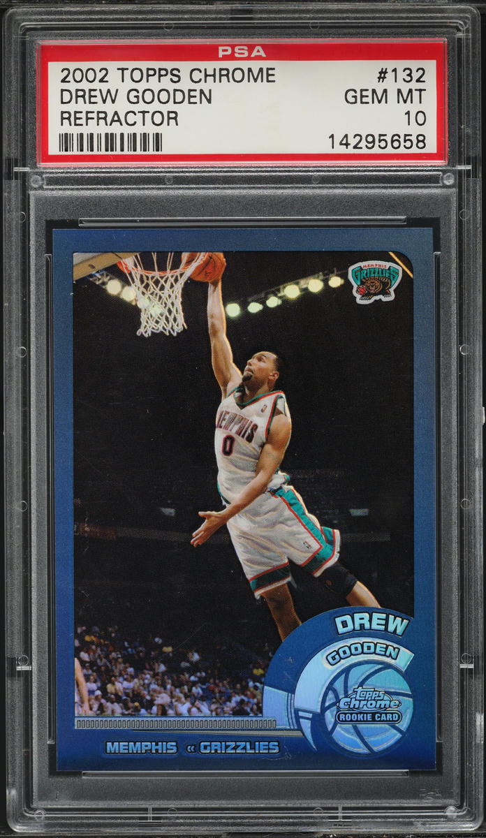 2002 Topps Chrome Refractor Drew Gooden ROOKIE #132 PSA 10 GEM MINT