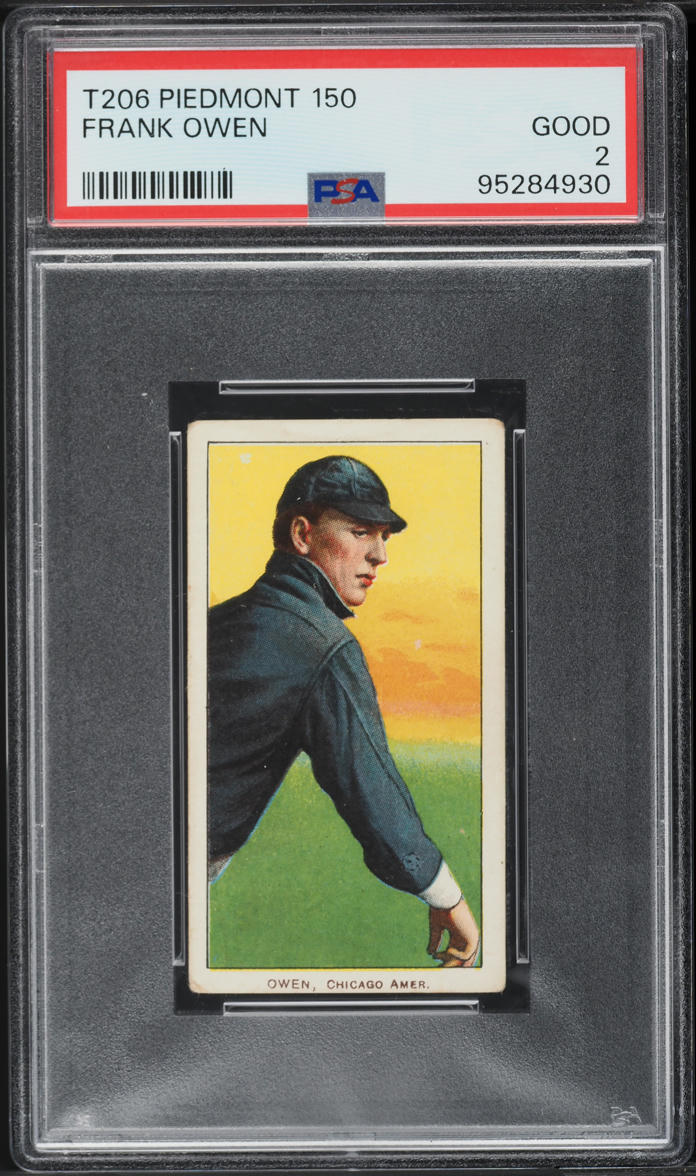 1909-11 T206 Frank Owen PIEDMONT PSA 2 GD