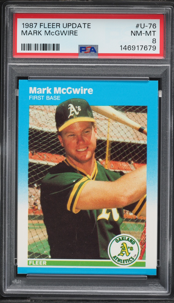 1987 Fleer Update Mark Mcgwire ROOKIE #U-76 PSA 8 NM-MT