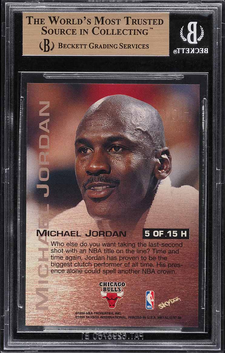 1997 Metal Universe Championship Hardware Michael Jordan #5 BGS 9.5 GEM MINT
