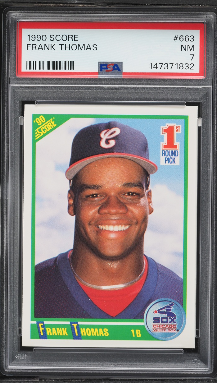 1990 Score Frank Thomas ROOKIE #663 PSA 7 NRMT
