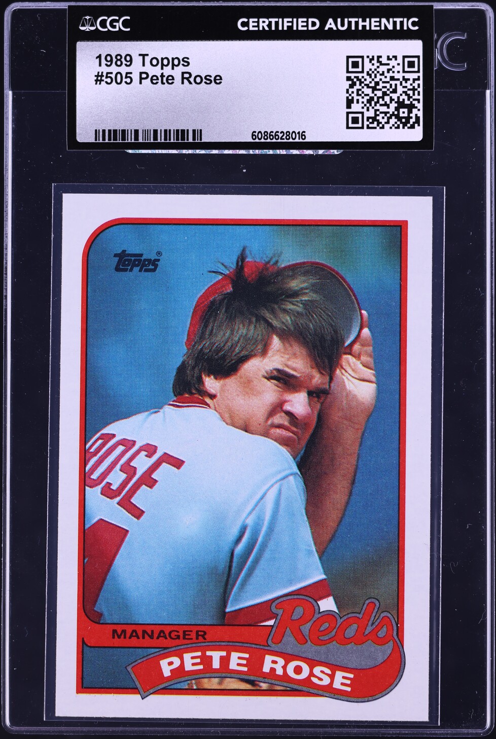 1989 Topps Pete Rose #505 CGC AUTH