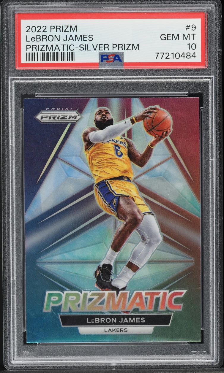 2022 Panini Prizm Prizmatic Silver LeBron James #9 PSA 10 GEM MINT