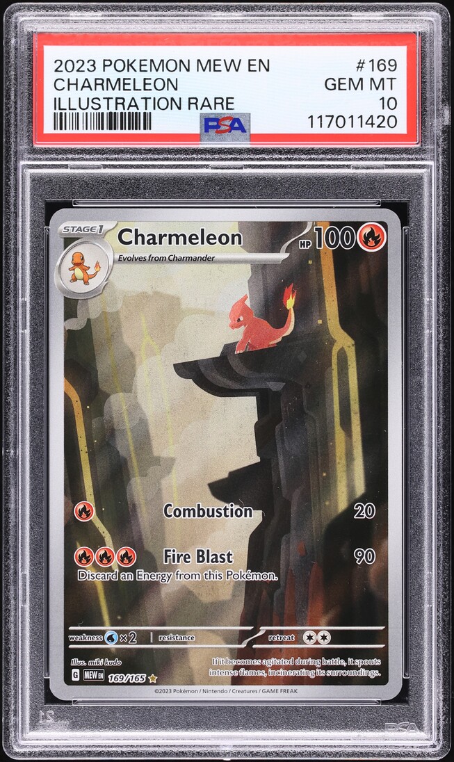 2023 Pokemon Scarlet & Violet 151 IR Charmeleon #169 PSA 10 GEM MINT