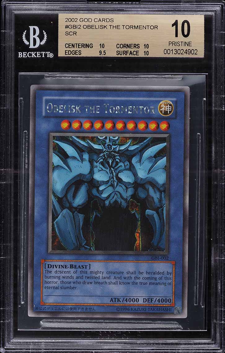 2003 Yu-Gi-Oh! Game Boy Advance SR Obelisk The Tormentor #GBI-002 BGS 10 on  Fanatics Collect