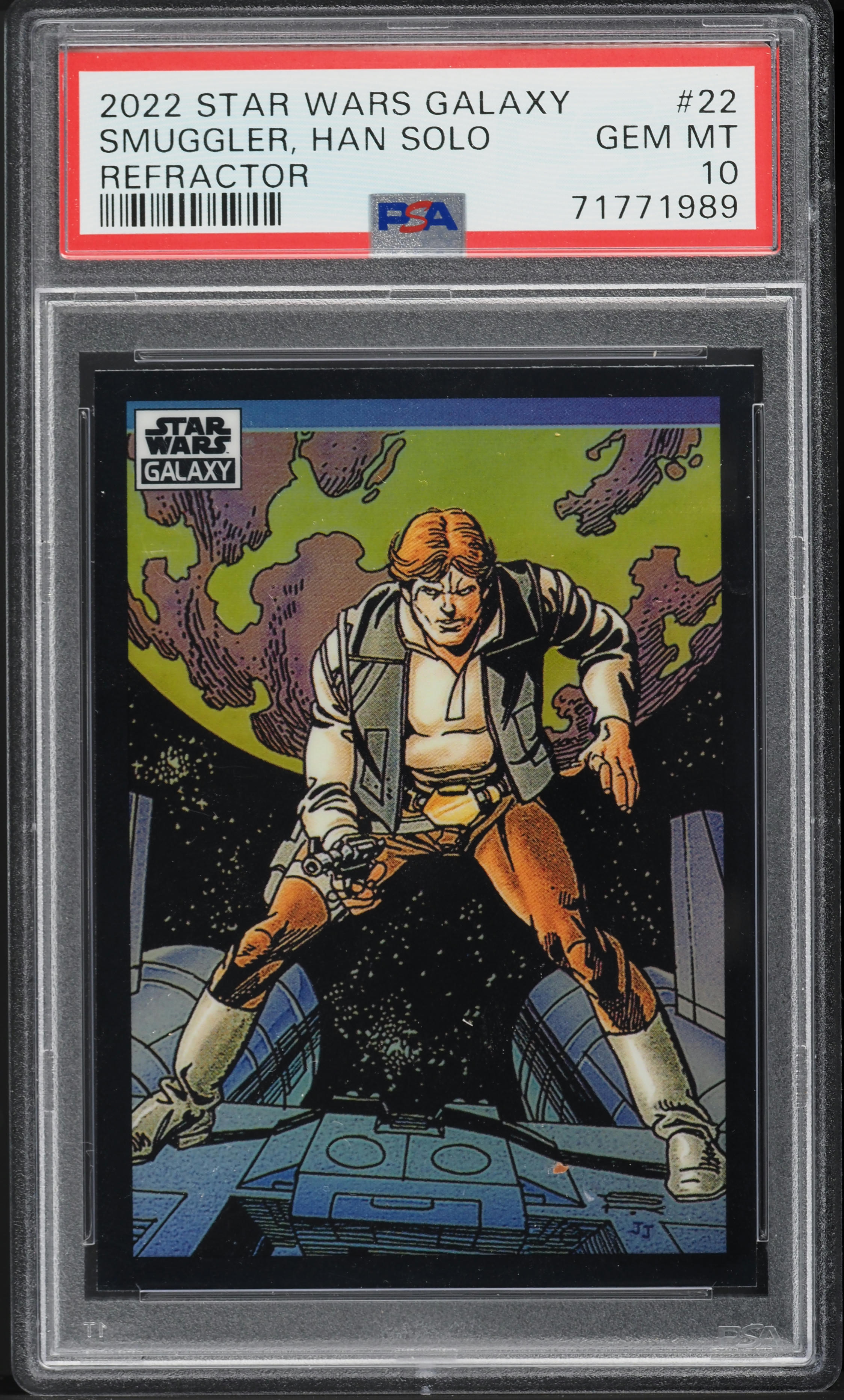 SOLO OF FORTUNE Vol. 10 No. 5　レア 2022 Topps Chrome Star Wars Galaxy Refractor Smuggler, Han Solo