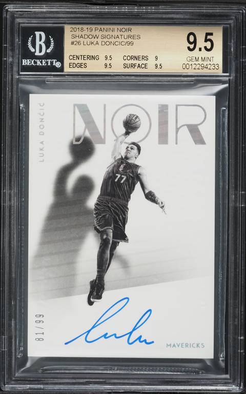 2018-19PANINI NOIR RC DONCIC & YOUMG 2018-19 Panini Player Of The