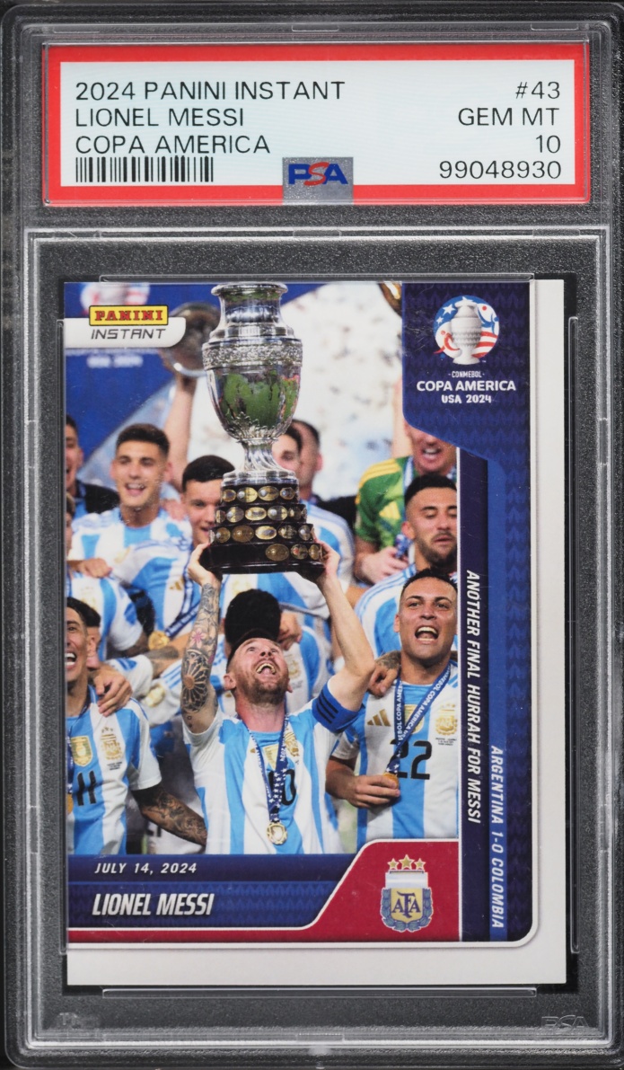 2024 Panini Instant Conmebol Copa America Lionel Messi /12674 #43 PSA 10 GEM MINT