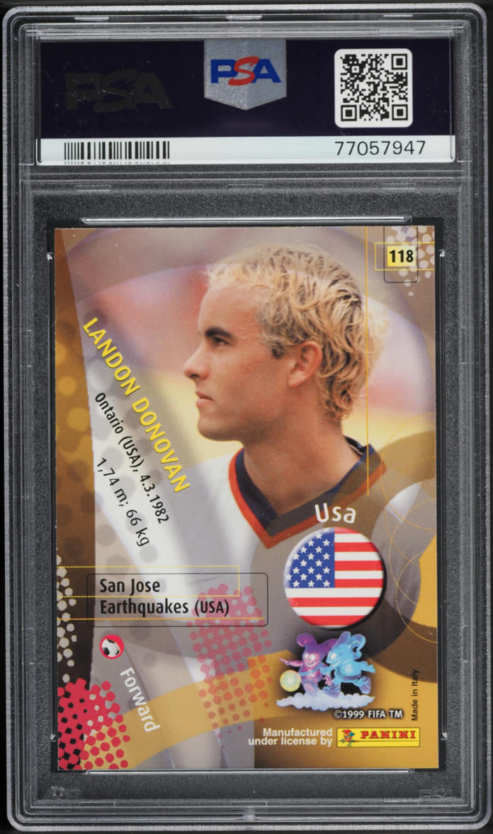 2002 Panini World Cup Korea Japan Landon Donovan ROOKIE #118 PSA 6 EXMT