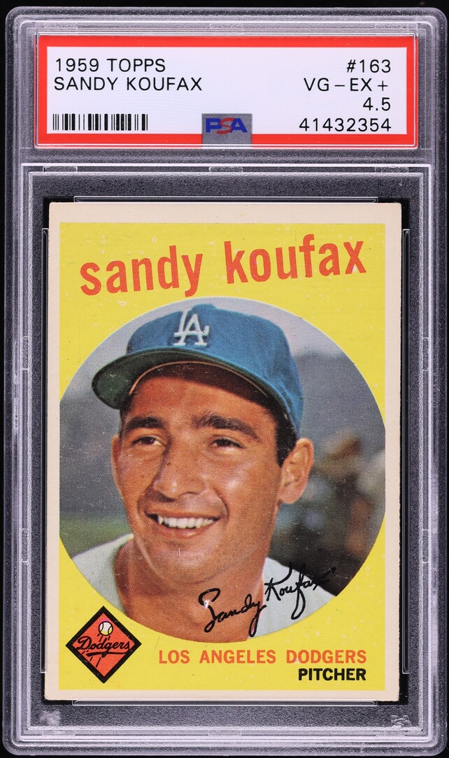1959 Topps Sandy Koufax #163 PSA 4.5 VGEX+