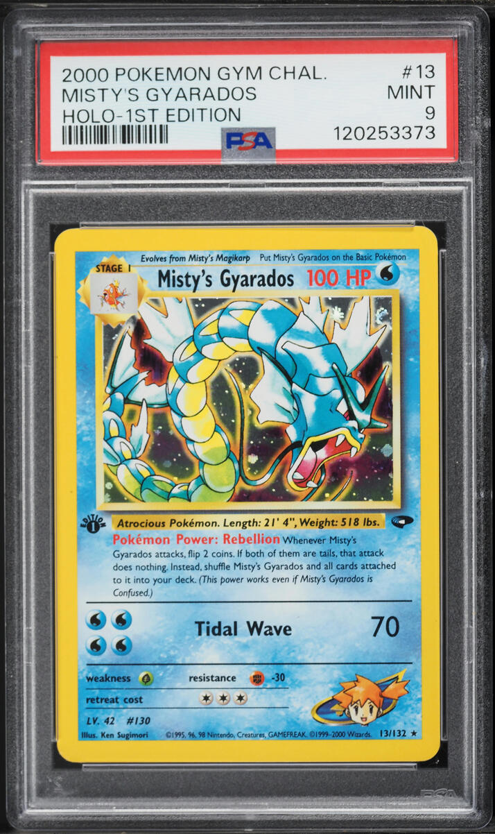 2000 Pokemon Gym Challenge 1st Edition Holo Misty's Gyarados #13 PSA 9 MINT