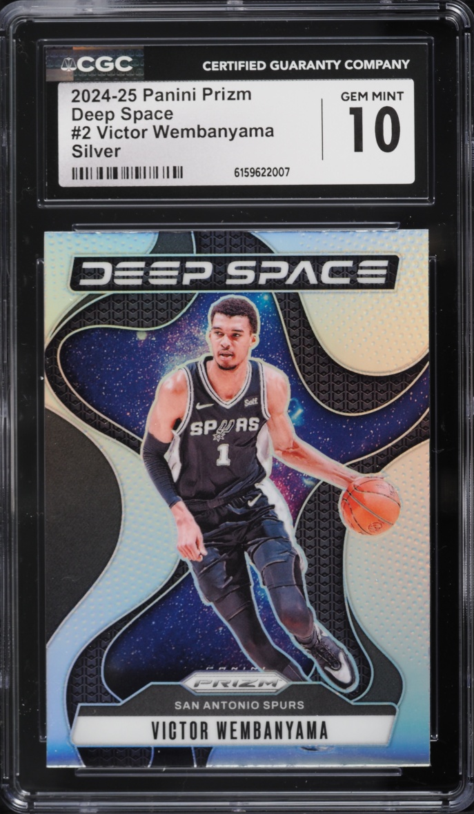 2024 Panini Prizm Deep Space Silver Victor Wembanyama #2 CGC 10 GEM MINT