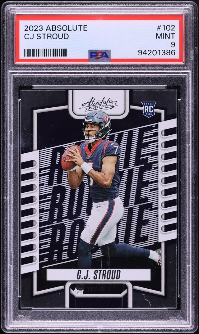 2023 Absolute Football C.J. Stroud ROOKIE #102 PSA 9 MINT
