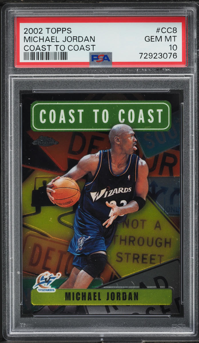 2002 Topps Coast To Coast Michael Jordan #CC8 PSA 10 GEM MINT
