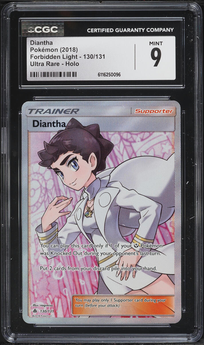 2018 Pokemon Sun & Moon Forbidden Light Full Art Diantha #130 CGC 9 MINT