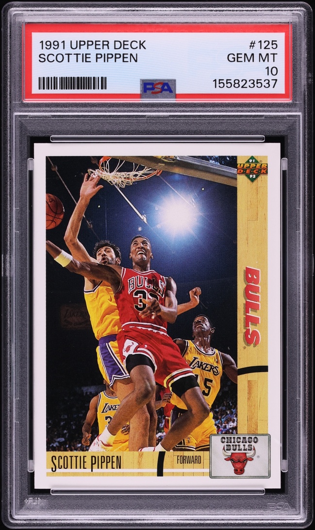 1991 Upper Deck Basketball Scottie Pippen #125 PSA 10 GEM MINT