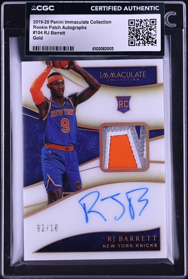 RJ Barrett 直筆サイン 2019 Panini flawless RJ Barrett 直筆サイン 2019 Panini flawless RJ Barrett 19-20 Panini