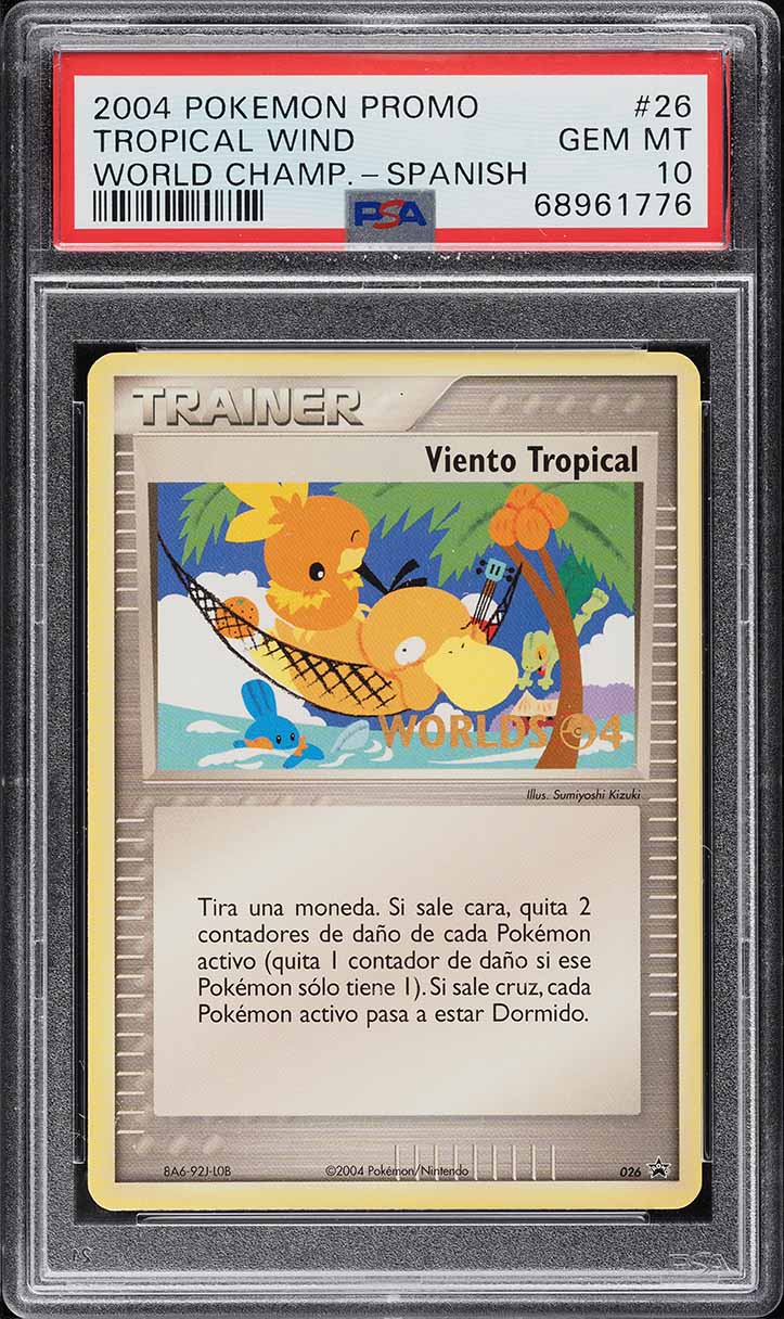 2004 Pokemon Spanish World Championships Promo Tropical Wind #26 PSA 10 GEM MINT