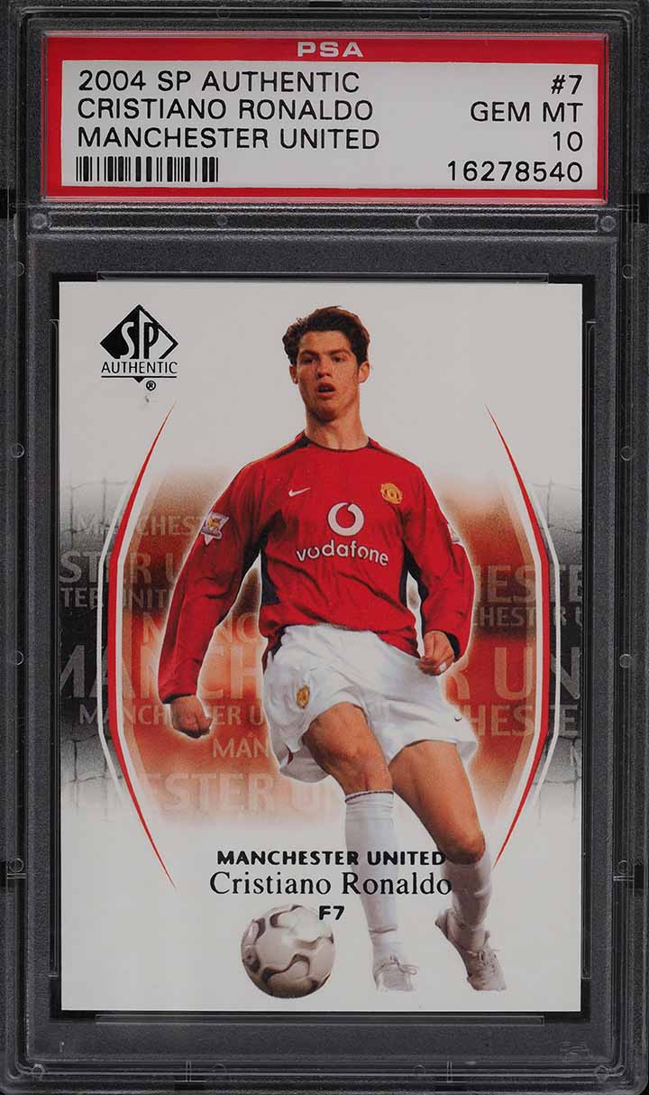 2004 SP Authentic Manchester United Cristiano Ronaldo #7 PSA 10