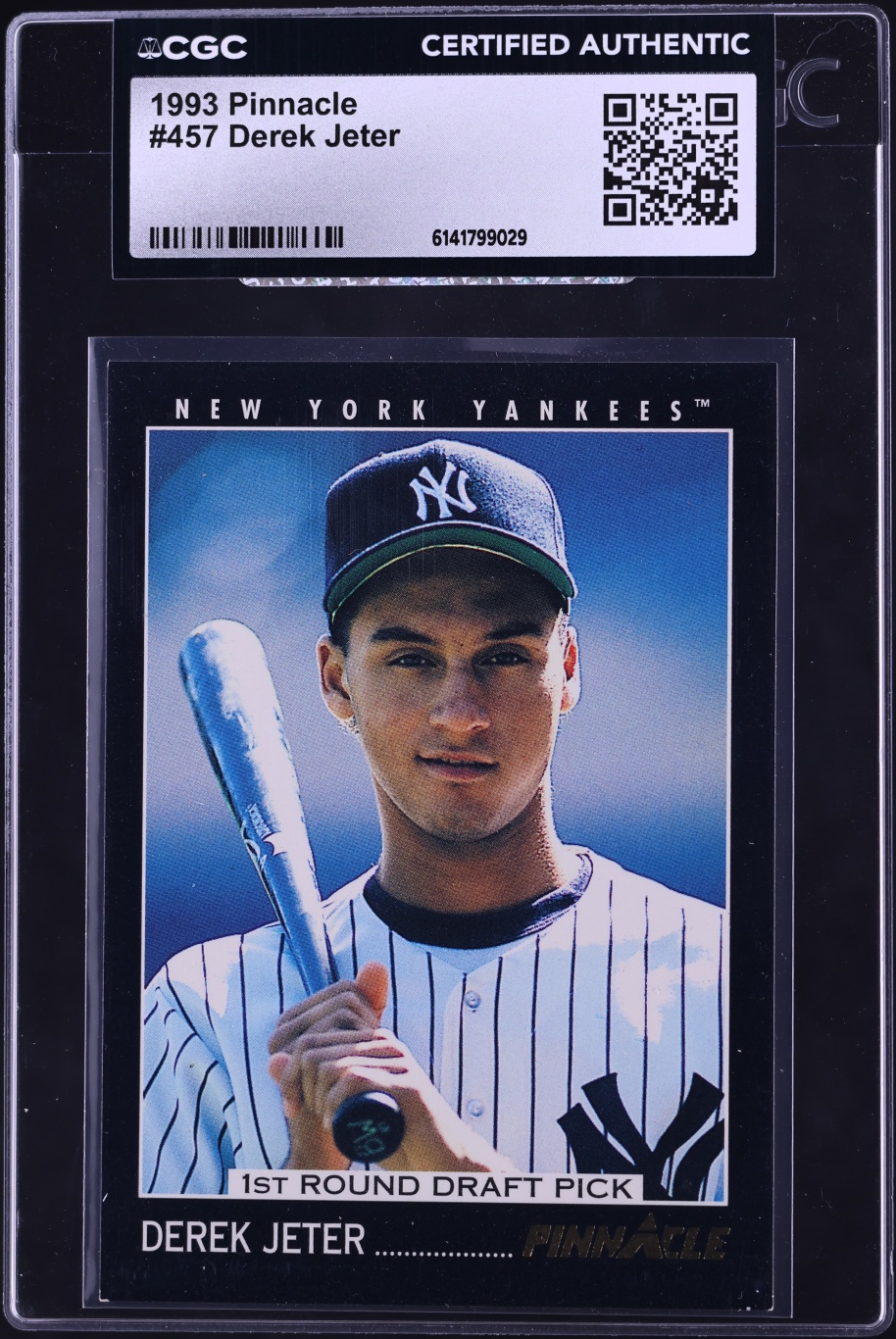 1993 Pinnacle Derek Jeter ROOKIE #457 CGC AUTH